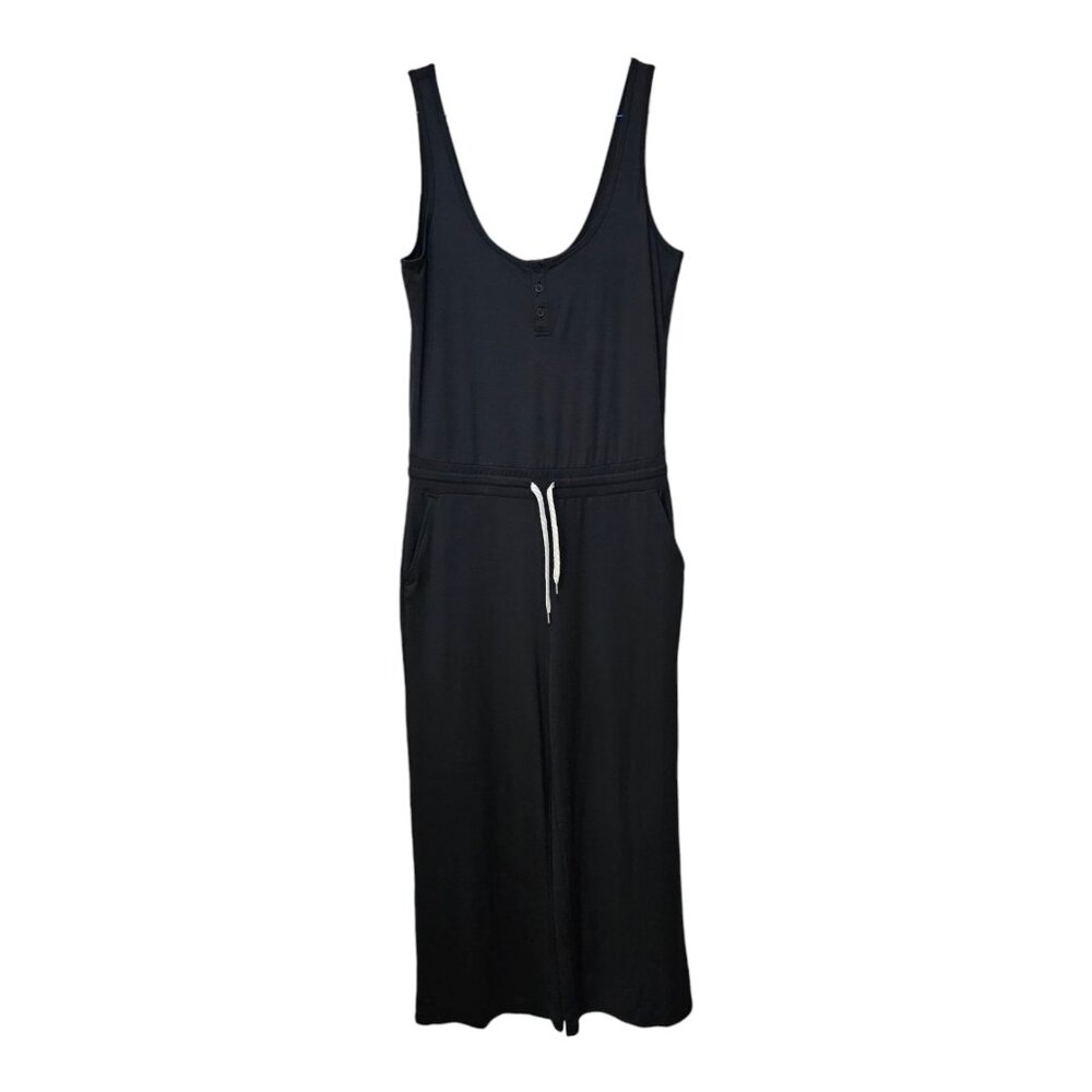 Vuori Falls Jumpsuit Women's Size Small Black Heather Wide Leg One-Piece VW4004
